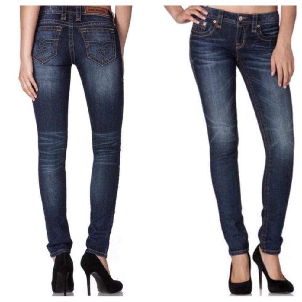 Rock Revival Anabela Skinny Straight Jeans Size 27